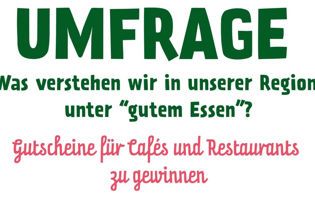 Umfrage – jetzt teilnehmen